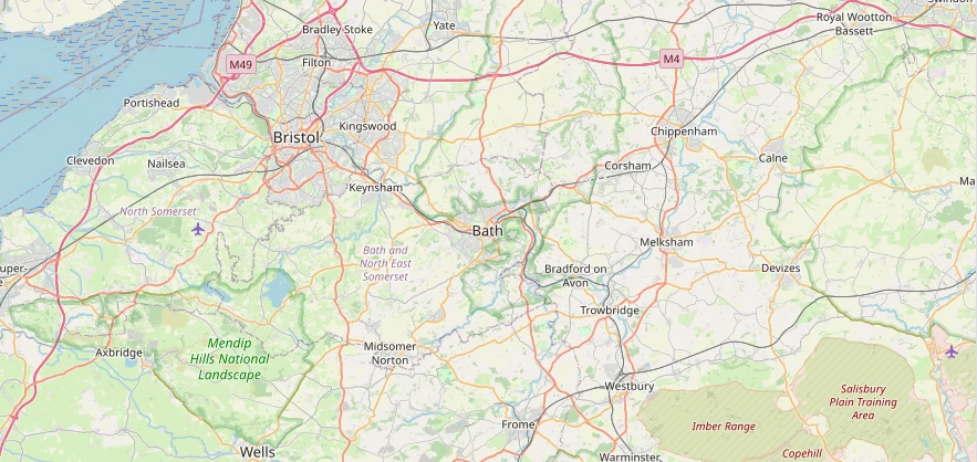 Map of the Bath area we cover